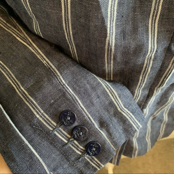 Cabi 100% Linen Striped Blazer - Picture 7 of 12